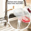 Practical Ice Chilled Serving Bowl with Lid for Keep Salads and 5