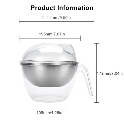 Practical Ice Chilled Serving Bowl with Lid for Keep Salads and 2