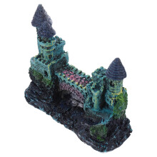 Fish Tank Resin Castle Mała Ozdobna Jaskinia Dla Ryb