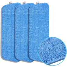 Einfach zu verwendende und zu reinigende Mopppads für professionelle Reinigungsgeräte, Standardgröße, superfeine Mikrofaser, 3 Pads für