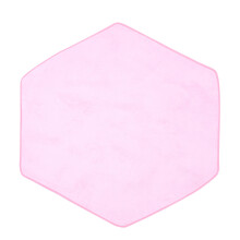 1 Stuk Zeshoekige Antislip Vloermat Voor Kinderen (Roze)
