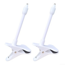 Adjustable Baby Monitor Clamp Mount 2Pack For Easy Setup And Flexible Viewing Angles White