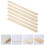 6Pièces Accessoires En Bois Khaki Solides Pour Modelage Argile 8