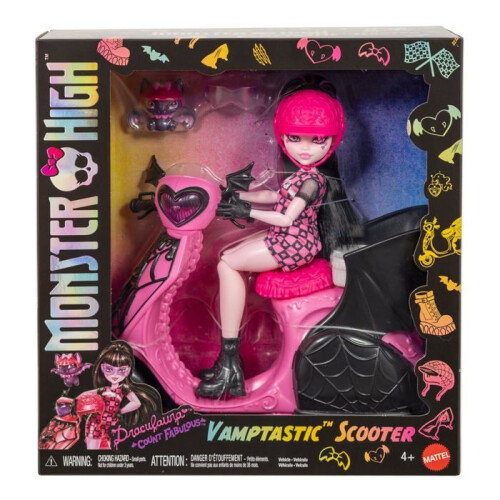 Monster High Monster High Vampire Scooter Draculaur-dukke 2