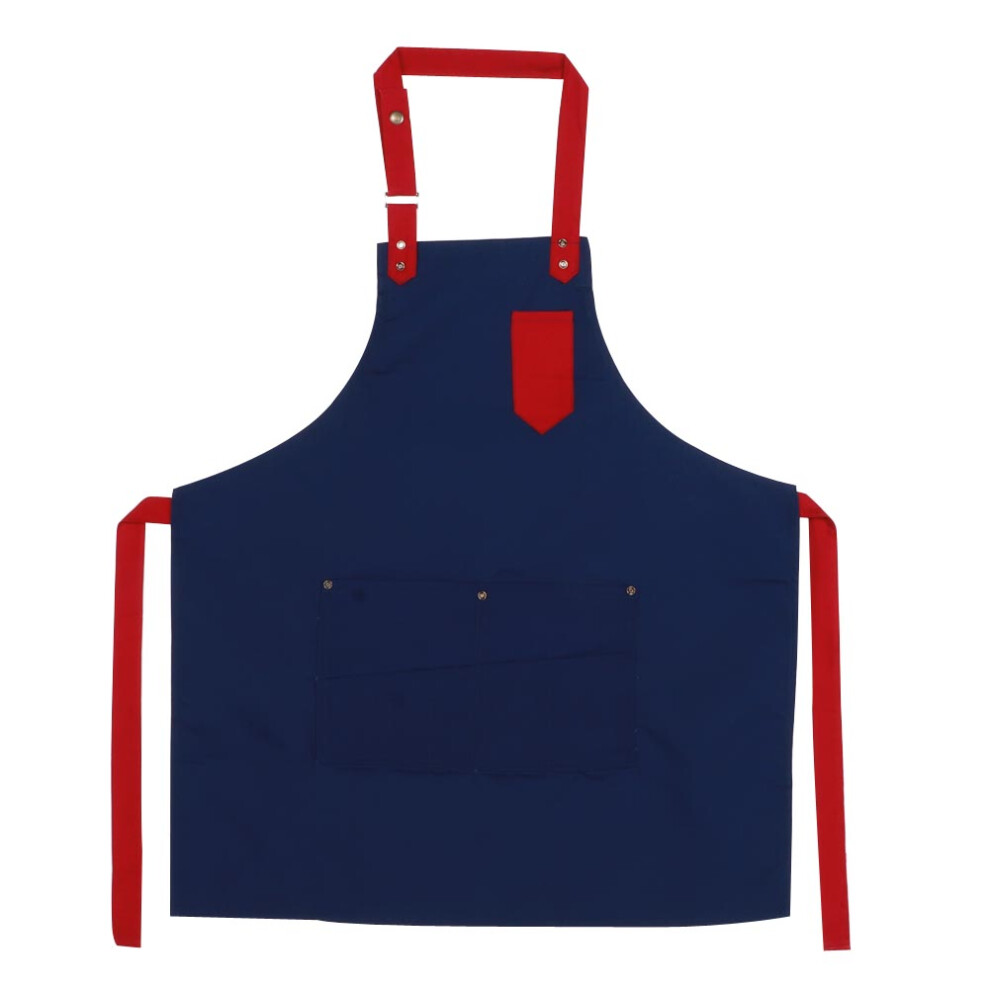 Unisex Canvas Chef Apron, Personalized Bib Apron For Women And Men, Water-Repellent Canvas Chef Apron, Adjustable Straps Cooking Apron, Equipped With 9454554747064