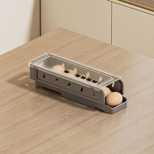 Rolling Egg Tray Automatic Egg Dispenser For Refrigerator, 24Egg Capacity, Durable Plastic, EasyClean SpaceSaving 1