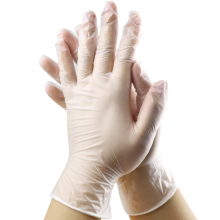 Guanti di grado medicale per lavoro di laboratorio, senza polvere e senza lattice, guanti monouso trasparenti in TPE multiuso, design ambidestro,