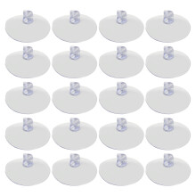 50 Sztuk Przezroczystych Plastikowych Przyssaw Haczyków 3 Cm