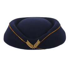 Women Air Stewardess Hat M Marinblå För Kostym Cosplay Musikalisk