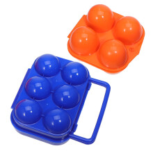 Portable Eggs Box, 2Piece Plastic Egg Storage Organizer For Camping And Picnics, MultiCompartment Holder, Colors