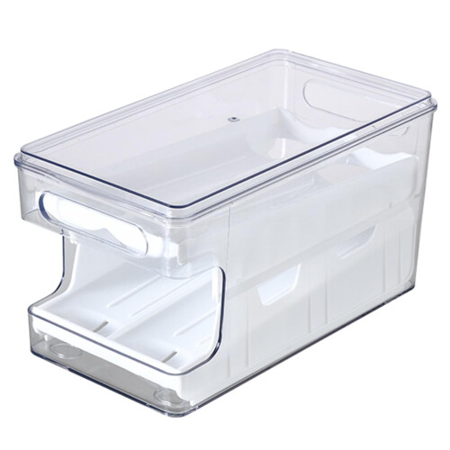 Eggs Storage Case DoubleLayer Slide Container 2Tier Egg Holder Dispenser Sturdy