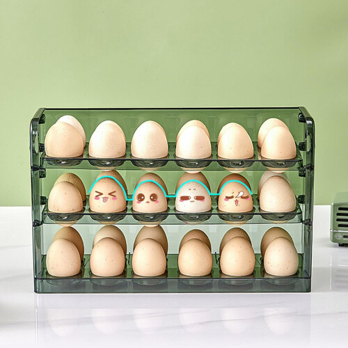 Eggs Holder Tray Container Portable Fridge Egg Holder Holds Most Eggs Easy To Clean Kitchen Accessory 2