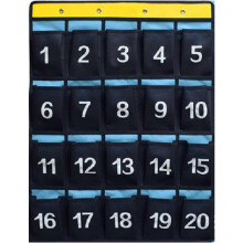 Tabella tascabile numerata per la classe, organizer di facile accesso per cellulari, calcolatrici e altro, tela resistente, materiale traspirante,
