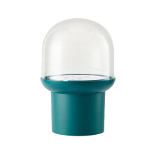 Stofbestendige dekselorganizer, glazen stolp met 360 draaibare standaard, borosilicaatglazen container voor creatieve doe-het-zelfprojecten,