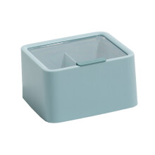 Versatile Qtips Holder, Innovative Bathroom Organizer With Clear Lid For Quick Access, Multi-storage For Cosmetics And More