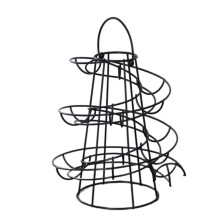 Eierablage mit Spiraldesign, Eierhalter aus Metall für frische Eier, Eieraufbewahrung für die Arbeitsplatte, robuster und langlebiger Küchenhelfer,
