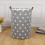 Dust-proof Laundry Storage Bin, Lightweight and Sturdy Foldable Hamper with Waterproof Lining, Drawstring Closure for Secure Containment, Collapsible 5