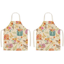 Atmungsaktive Schürze zum Kochen und Basteln, weiche und bequeme Küchenschürze mit Taschen, knitterarm, wasserdicht, modischer Druck
