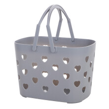 Portable Shower Caddy Basket with Handle, Sturdy Plastic Storage Organizer Bin for Bathroom Kitchen Pantry Dorm, Lightweight Rust Proof Ventilated Cad