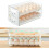 Egg Storage Box Double Layer Drawer Plastic For Refrigerator Space Saving Design Clear  Material Easy Access 2