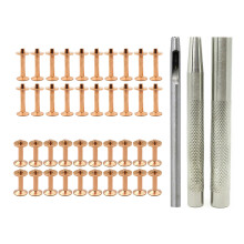 40 Sets Leather Rivets and Burrs for Belt Wallets Bag-Type D