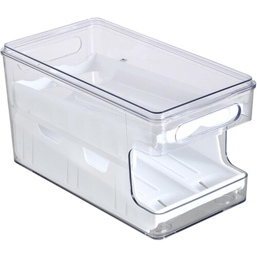 Eggs Storage Case DoubleLayer Sliding Container Sturdy Egg Holder Dispenser Kitchen Egg Organizer 1