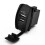 Car USB Charger Rocker Switch Panel Dual USB Fast Charging Waterproof 12V with Blue LED Indicator 2