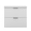 AICA 600mm White Bathroom Vanity Unit with Resin Sink 2 Drawers 3