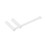 COSMIC Toilet roll holder, Matt white, LOGIC Collection 1