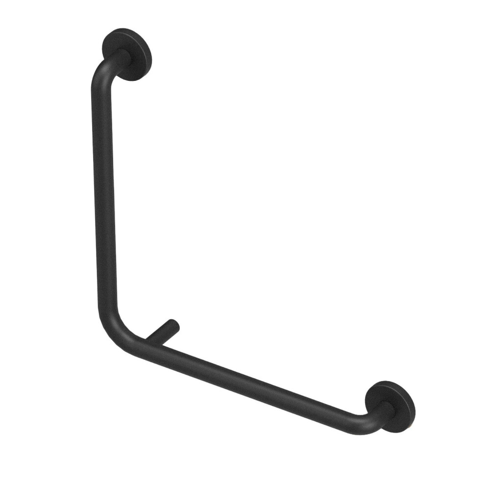 Cosmic Black Grab Rail 40Cm, Elbow Shape, Matt Up To 150Kg, Architect Collection