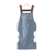 Unisex-Kochschürze für Zuhause und Beruf, leicht zu reinigen und zu pflegen, ölabweisende Oberfläche, wasserdicht, abriebfest und langlebig.