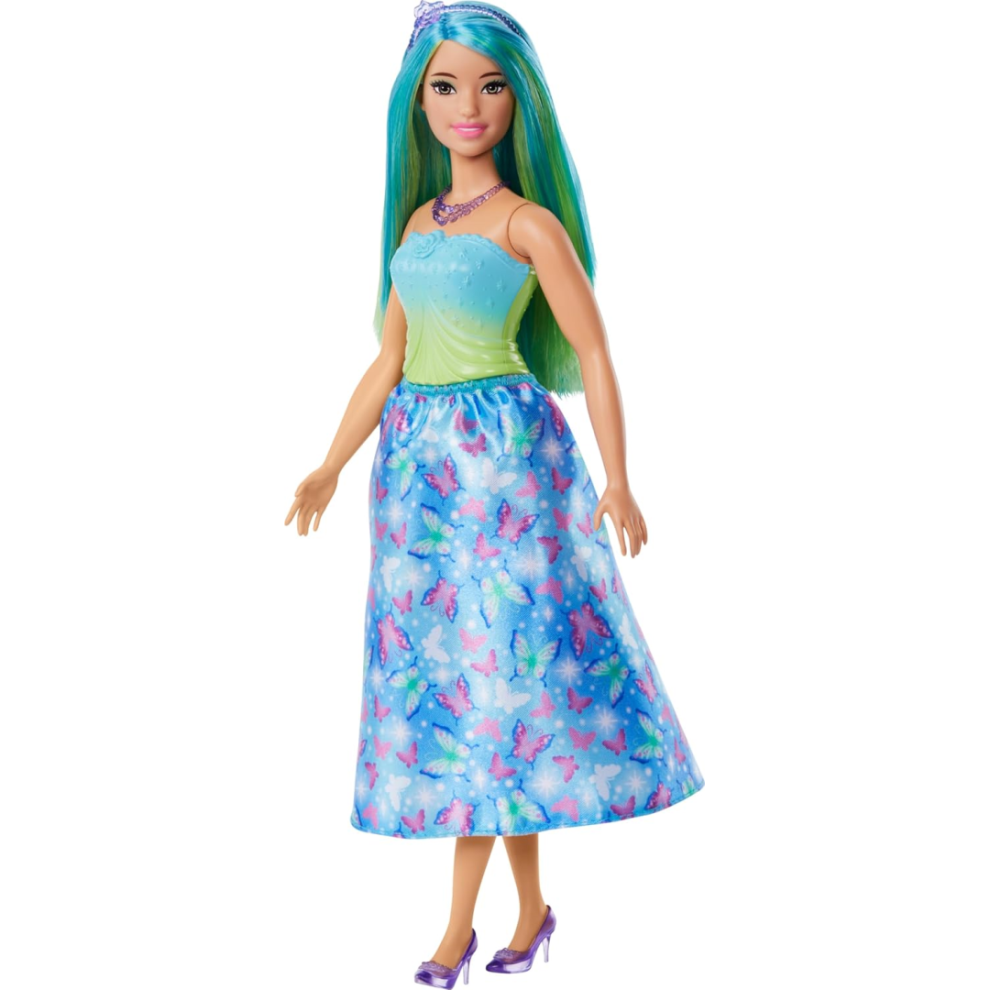 Barbie Dreamtopia Princess Doll - Hair Figure Toy Blue/Green