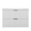 AICA 800mm White Bathroom Vanity Unit with Resin Sink 2 Drawers 3