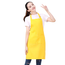 Service-Schürze für Küchen- und Servicepersonal, strapazierfähig und leicht mit drei Taschen und wasser-, öl- und fleckenabweisender