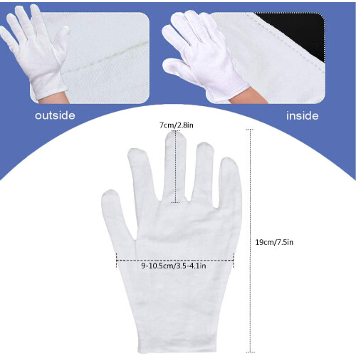 Gant à doublure extensible, usage universel, 100 % coton, durable et réutilisable, confortable à porter, pour protéger les mains sèches, usage 1