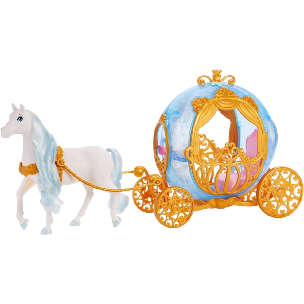 Disney Princess Cinderellas Carriage Playset Toy For Girls Gold