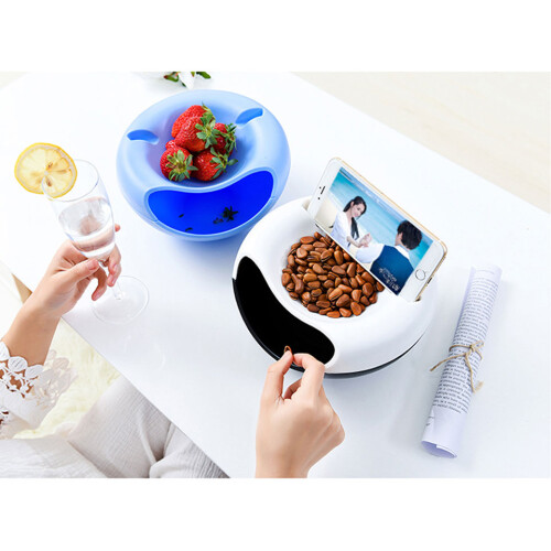 Double Layer Snack Bowl, The Perfect Size For Your Snacking Needs, Multi-Function Snack Dish That Combines Style And Practicality 1