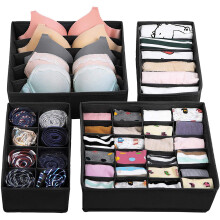Organizador de armario para armario y cajones, tela no tejida, plegable, ahorra espacio, para ropa interior, calcetines, lencería, ropa de bebé, a