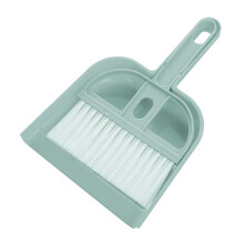 Rikkalapio ja harjasetti, minikokoinen kannettava käsiharja pehmeillä harjaksilla, korkealaatuinen PP-ergonominen muotoilu, herkkä rikkalapio