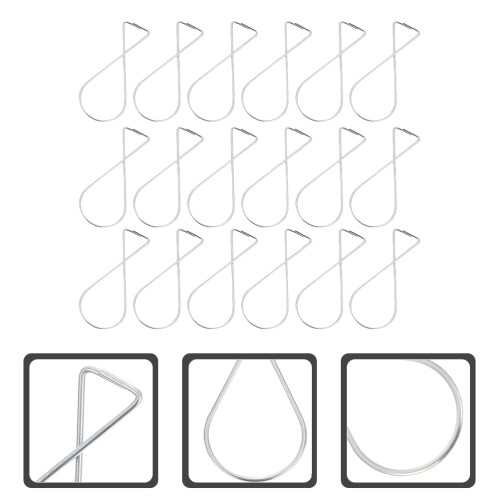 50Pcs Rust Resistant Spring Steel Ceiling Hooks for Office and Party 1