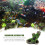 Aquarium Fish Tank Tree Hole Cave With Moss Decoration 11