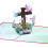 3D Popup Easters Card,Flower Religious Crosses Easters Card 7