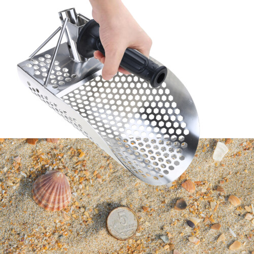 Détecteur de métaux professionnel, pelle à sable en acier 2