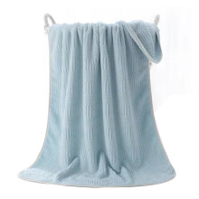 Serviette à main luxueuse en-une serviette de bain bleu clair
