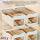 Automatic Egg Rolling Dispenser TwoTier Clear Egg Container SpaceSaving Refrigerator Egg Storage Organizer 3