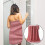 Serviette à main luxueuse en-une serviette de bain rouge brique 2