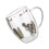 Tasse en verre transparent Unique avec fleur séchée,-350 ml 1