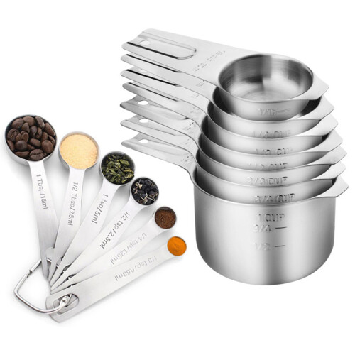 Ensemble de cuillères à mesurer de cuisine pratiques,-B