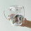 Tasse en verre transparent Unique avec fleur séchée,-350 ml 7