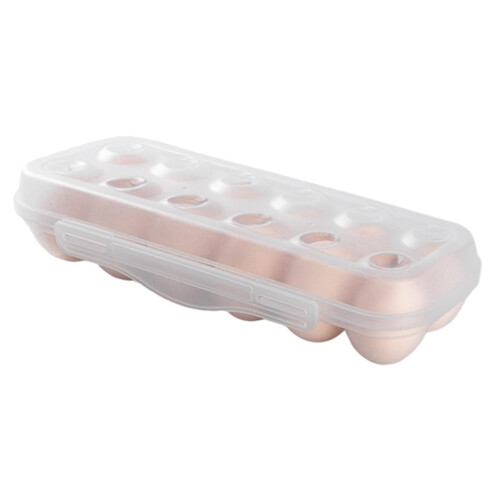 Egg Box for Refrigerator, Stackable Fridge Egg Holder, SpaceSaving Egg Organizer, Egg Keeper, Fresh Eggs